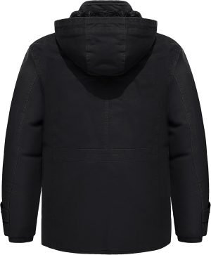 TACVASEN Men’s Winter Jacket Cotton Military Jackets Fleece Lined Thick Work Warm Ca...