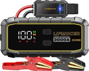 GS300 Jump Starter – 3000A Car Battery Jump Starter for Up to 10.0L Gas and 8.0L Die...