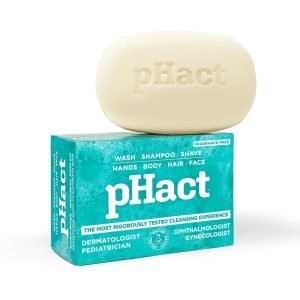 ANDREW LESSMAN pHact Moisture-Rich, Soap-Free Cleansing Bar. Natural Skin pH. Fragrance-Free. All Skin Types – Even Sensitive Skin. Hypoallergenic. Dermatologist Tested. 12 Pack 4.25 oz each