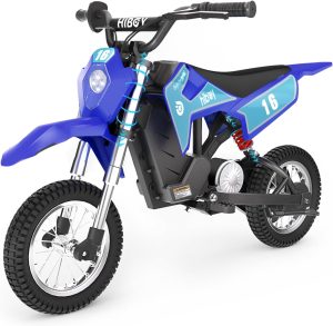 Hiboy DK1 36V Electric Dirt Bike,300W Electric Motorcycle – Up to 15.5MPH & 13.7 Miles Long-Range,3-Speed Modes Motorcycle for Kids Ages 3-10