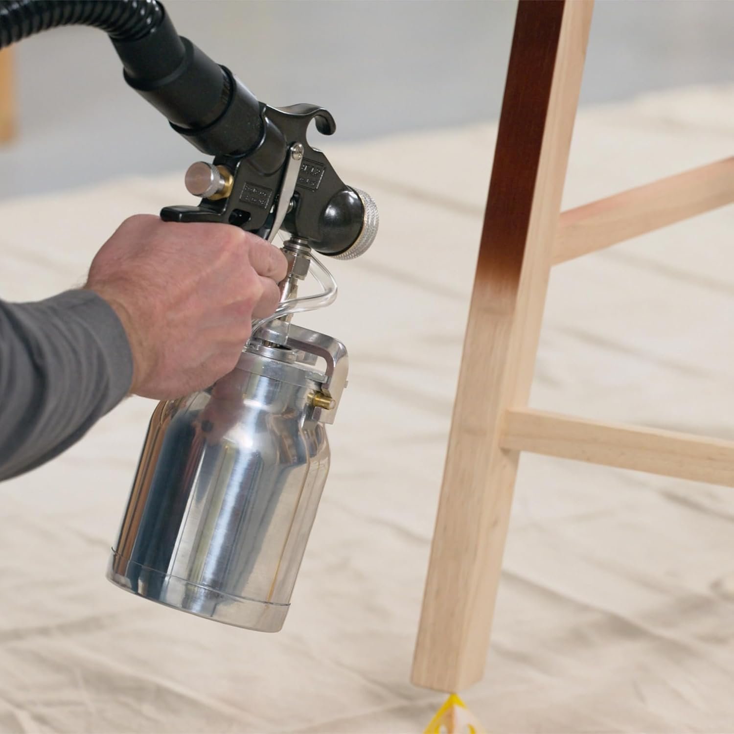 Wagner Spraytech 2443205 Earlex 5700 Stationary HVLP Paint Sprayer for Woodworking and Furniture Refinishing, Fine Finishing with Oil & Water Based Materials, Adjustable Settings - Image 9
