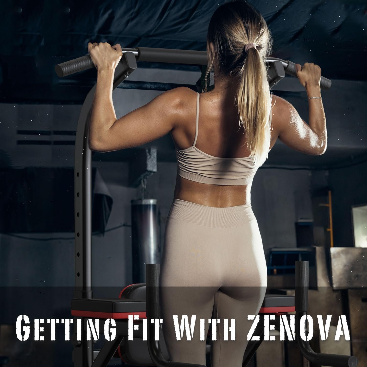 ZENOVA Pull Up Bar Dip Station Multi-Function Strength Training Equipment for Men Women Muscle Building 330/500 LBS Weight Capacity - Image 5