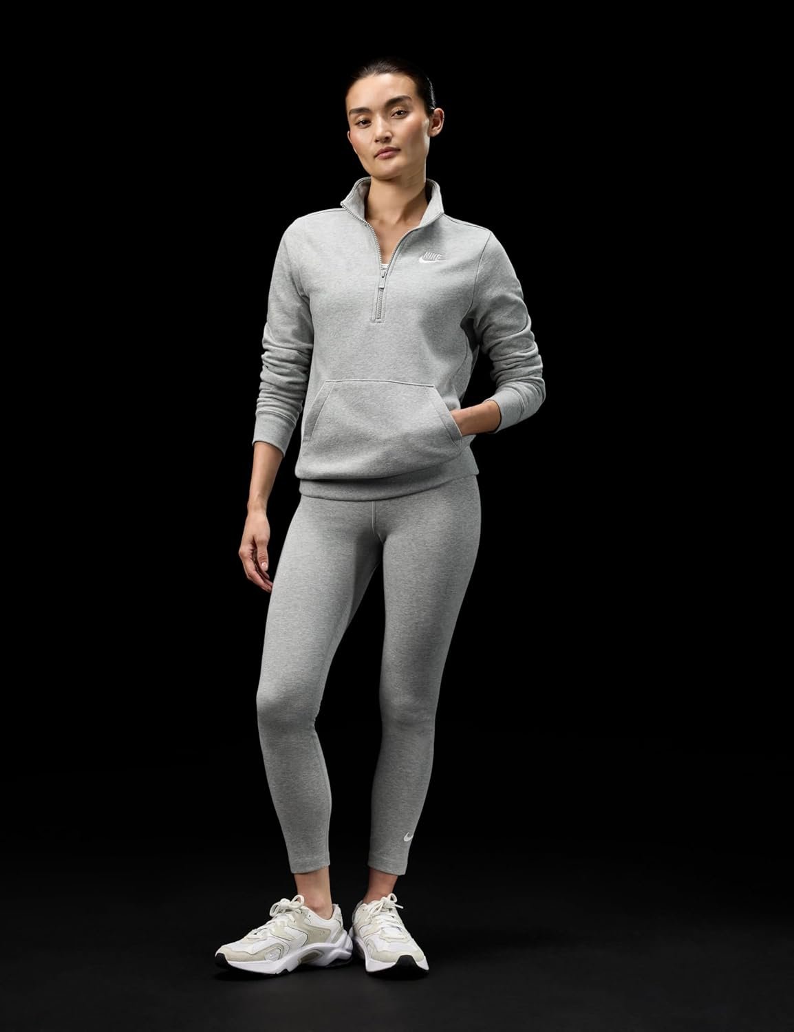 Nike Women's Sportswear Club Fleece 1/2-Zip Sweatshirt - Image 8