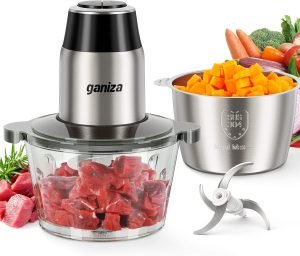 GANIZA Food Processors, Electric Food Chopper with Meat Grinder & Vegetable Chopper &...