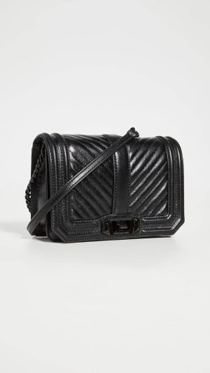 Rebecca Minkoff Women’s Chevron Quilted Love Crossbody Bag