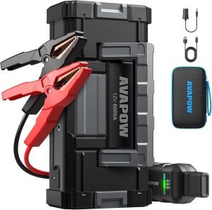 AVAPOW 6000A Car Battery Jump Starter(for All Gas or up to 12L Diesel) Powerful Car Jump S...