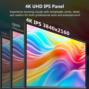 4K Monitor, Z-Edge 27 inch IPS Monitor, UHD 3840×2160 IPS Computer Monitor, 450 cd/m², 160Hz Refresh Rate, 1ms Response Time, G274K Ultra-Thin Bezel