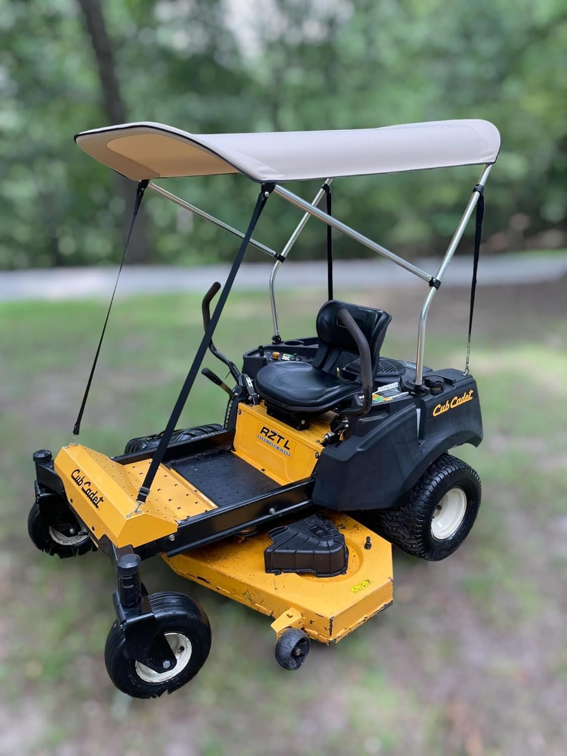 Sun Shade Canopy for Zero Turn Lawn Mower - Fits John Deere, Kubota, Cub Cadet, Troy-Bilt & Other Brands - Reduce Heat and Glare with this Umbrella Canopy for your Zero Turn Mower, Patent Pending - Image 2