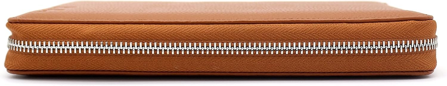 Brelox Travel Wallet Family Passport Holder - RFID Document Organizer for 4 5 6 passports - Genuine Leather - Brown - Image 6