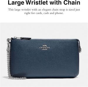 Coach Large Wristlet W Chain