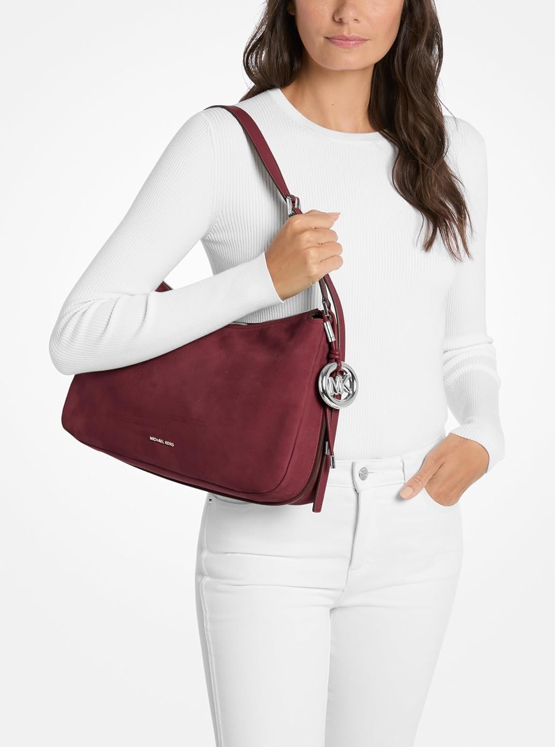 Michael Kors Nolita Medium Top Zip Convertible Shoulder - Image 3