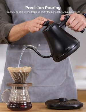Govee Smart Electric Kettle, WiFi Variable Temperature Gooseneck Pour Over Kettle and Tea ...
