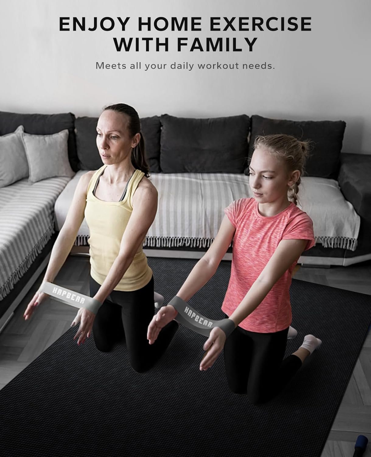 HAPBEAR Extra Large Exercise Mat-7'x5'/6'x8'/6'x9'/6'x10'/6'x12'x8mm(1/3 inch),Non-Slip, Ultra Durable, Thick Workout Mats for Home Gym Flooring Cardio, Yoga Mats for Fitness, High-Density Exercise Mat, Shoes-Friendly - Image 7
