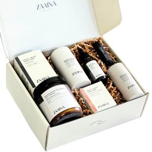 ZAAINA Men’s Self Care Package, Relaxation Spa Gift Set for Him – Luxury Natural Handmade Grooming Kit for Husband Dad Friend, Birthday & Christmas Gifts for Men (Premium Set with Sandalwood Candle)