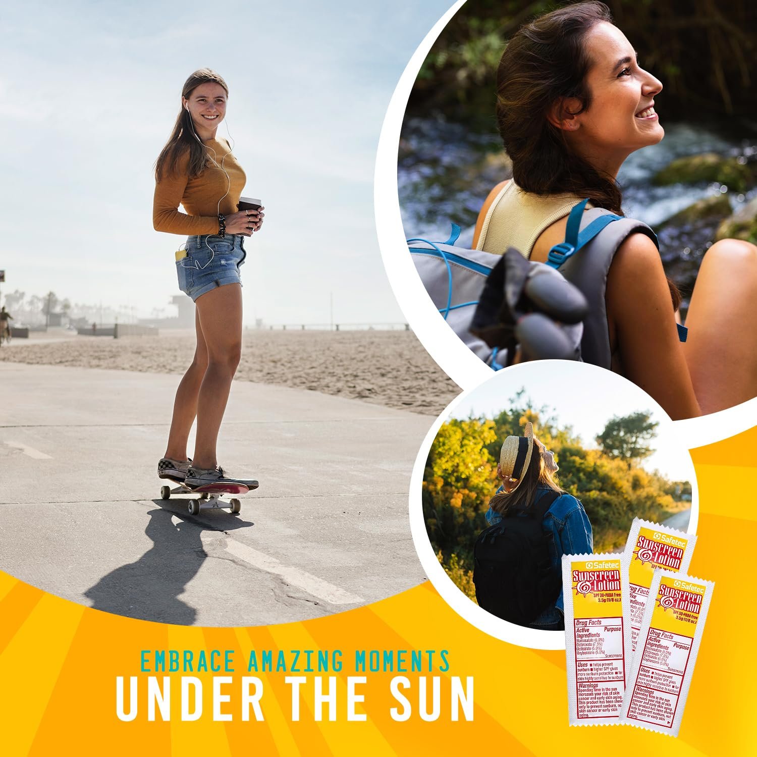 Sunscreen Lotion, SPF30 Protection and PABA Free, Individual Packets of Sunscreens (Pack of 1000) – Travel Size Sun Screen for Outdoors, Bundled with reclosable Homesphere bag - Image 7