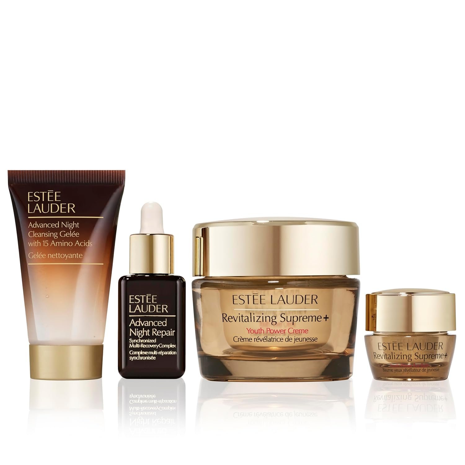Estée Lauder Revitalizing Supreme+ Holiday Skincare Gift Set | The Lift + Firm Routine | Includes Full-Size Moisturizer 1.7 Ounce + Cleanser 1 Fl Oz, Eye Cream 0.17 Ounce, Face Serum 0.5 Fl Oz - Image 7
