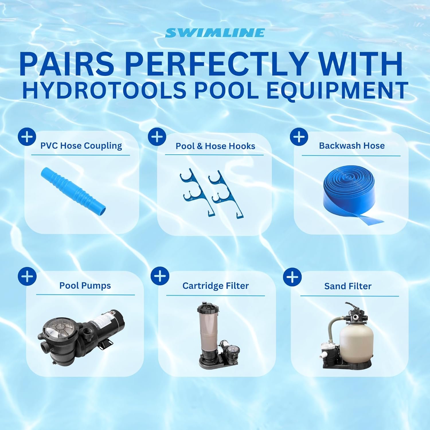 SWIMLINE HYDROTOOLS Swimming Pool Vacuum Hose With Kink-Resistant Swivel Cuff 1.5'' X 30' For Inground Pools - Compatible With Vacuum Heads, Skimmers, Filter Pump Inlets, And Other Pool Accessories - Image 6