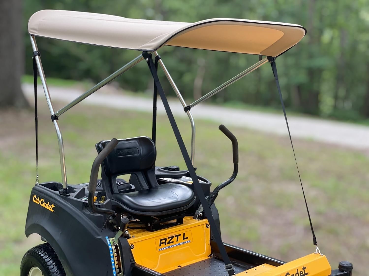 Sun Shade Canopy for Zero Turn Lawn Mower - Fits John Deere, Kubota, Cub Cadet, Troy-Bilt & Other Brands - Reduce Heat and Glare with this Umbrella Canopy for your Zero Turn Mower, Patent Pending - Image 3