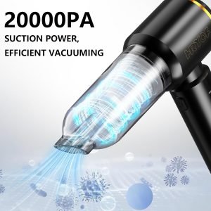 Handheld Vacuum,Car Vacuum Cleaner,4-in-1 20000PA High Power Portable Rechargeable Vacuum ...