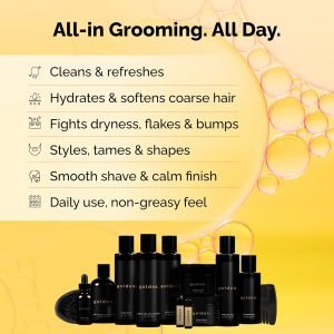 Golden Grooming Co. Complete Men’s Grooming Gift Set – Beard Oil, Face & Body Wash, Shampoo, Balms, Moisturizer, Scrub & More