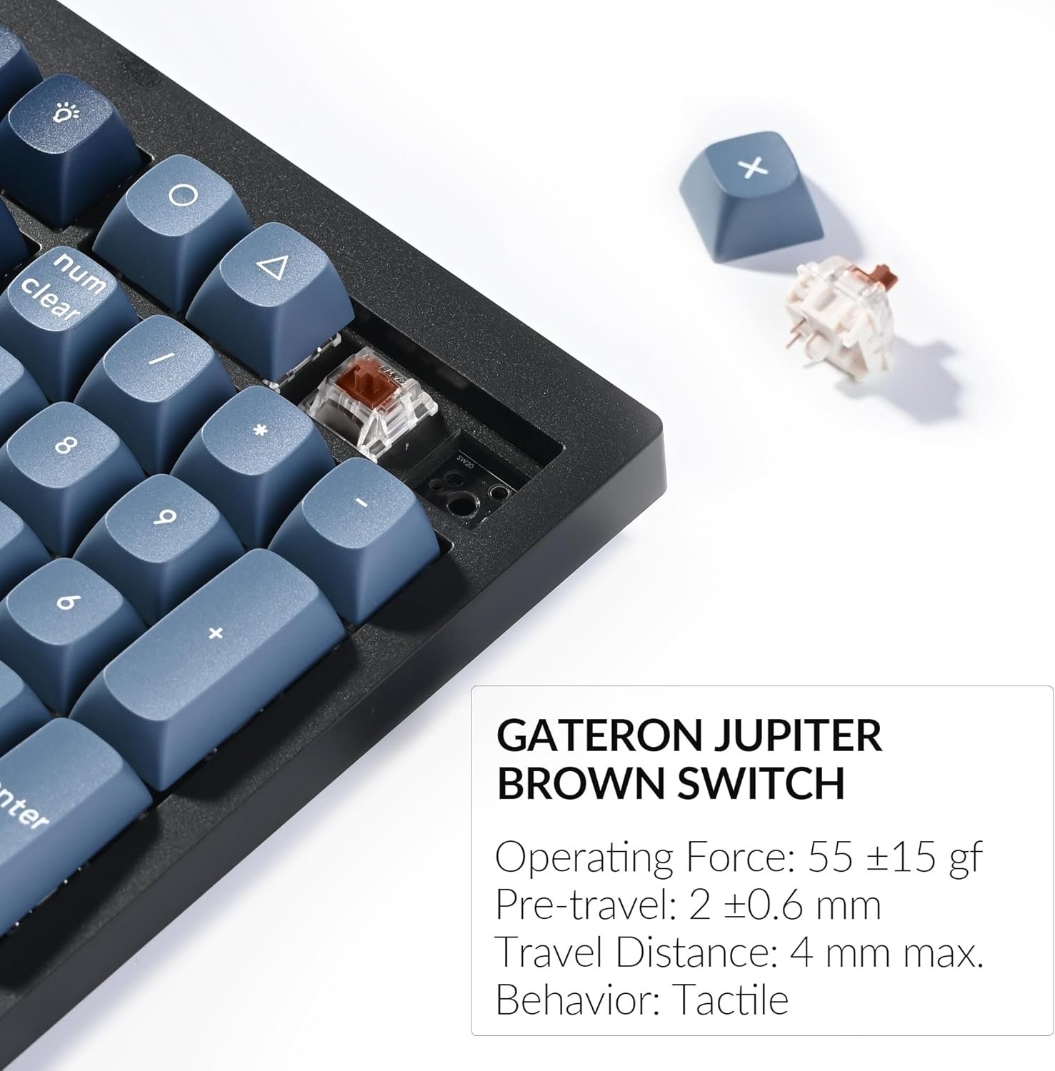 Keychron V6 Max Wireless Custom Mechanical Keyboard, 2.4 GHz Bluetooth QMK Full-Size Layout RGB with Hot-swappable Gateron Brown Switch Compatible with Mac Windows Linux - Image 8
