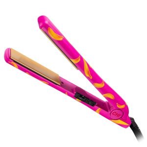 CHI Ceramic Series Flat Iron, Hair Straightener for Silky, Smooth Hair, 1″ Iron, Going Bananas