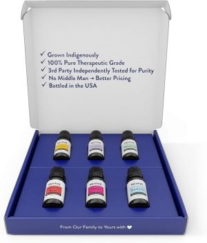 Aromatherapy Kits by Revive Essential Oils – 100% Pure Therapeutic Grade, Diffuser, Massage, Aromatherapy (Basics Kit)
