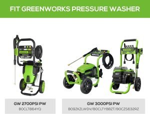 GreenWorks 5210902 15″ Extension Included Surface Cleaner, Green
