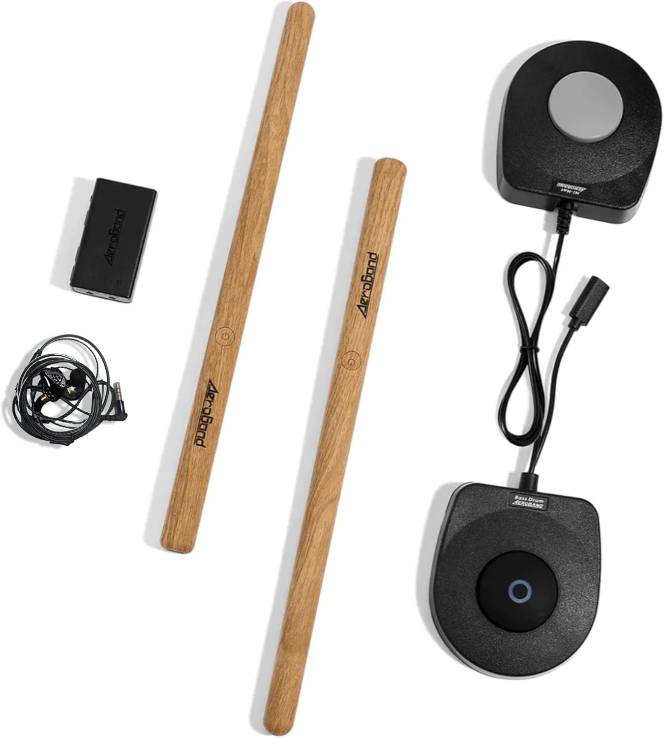 AeroBand Electronic Drum Set PocketDrum2 MAX(2025 Version), Air Drum Sticks & Pedals & Bluetooth Adapter, Play Drum Anywhere Anytime, 8 Tones and USB Midi Teens Adult Drummer Gift (Earphone Included)