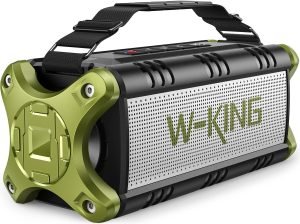 Bluetooth Speaker, 90W Max Outdoor Speaker, Loud Portable Speakers Wireless with 50W Deep Bass, Large Boombox Sound, IPX6 Waterproof, 40H, EQ, Dual Pairing, Subwoofer *2,TF, for Beach/Garage/Jobsite