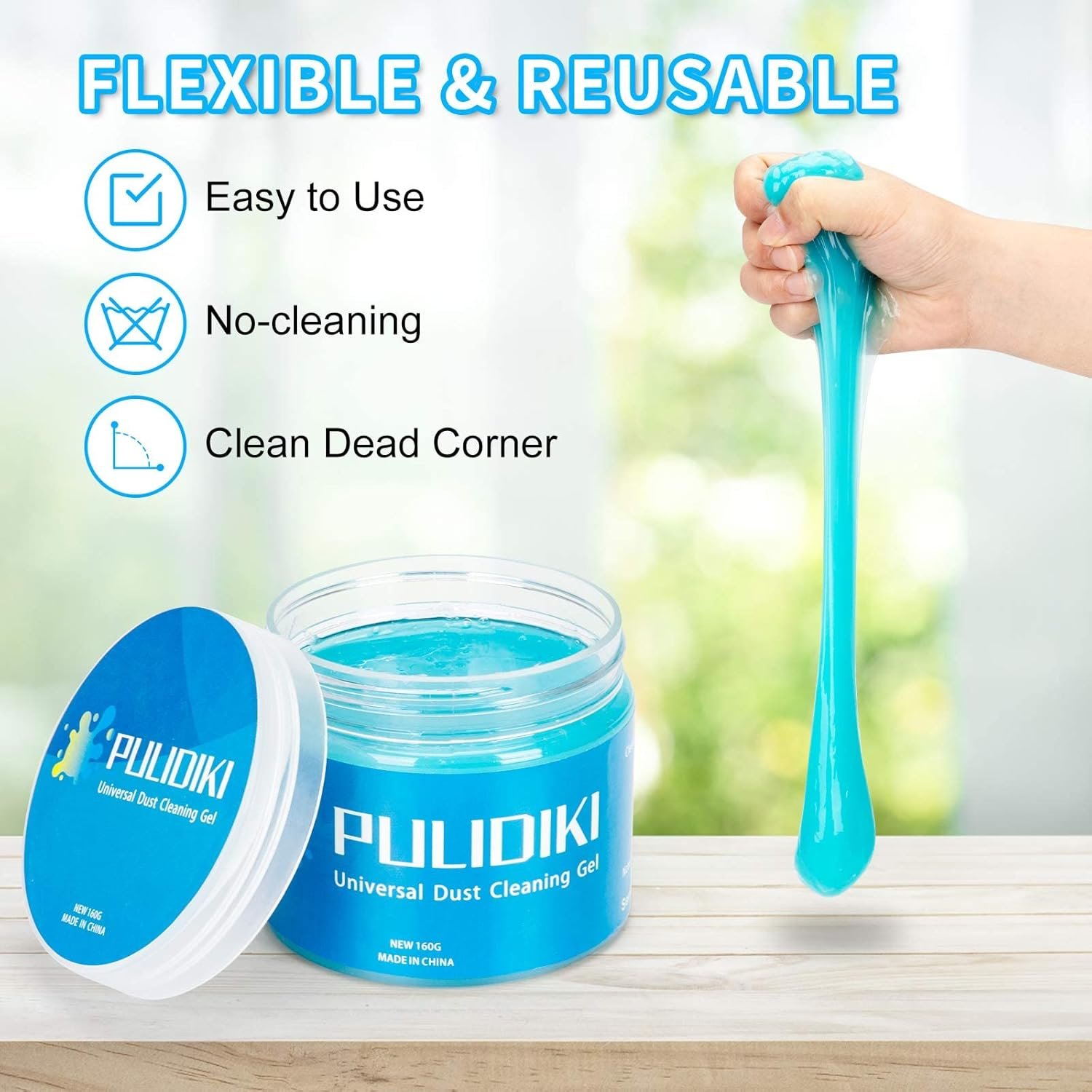 PULIDIKI Car Cleaning Gel Clean Putty Car Interior Cleaner Slime Auto Detail Tools Kit Supplies Car Accessories Christmas Stocking Stuffers Gifts for Men Women White Elephant Gifts Adults Teens - Image 6