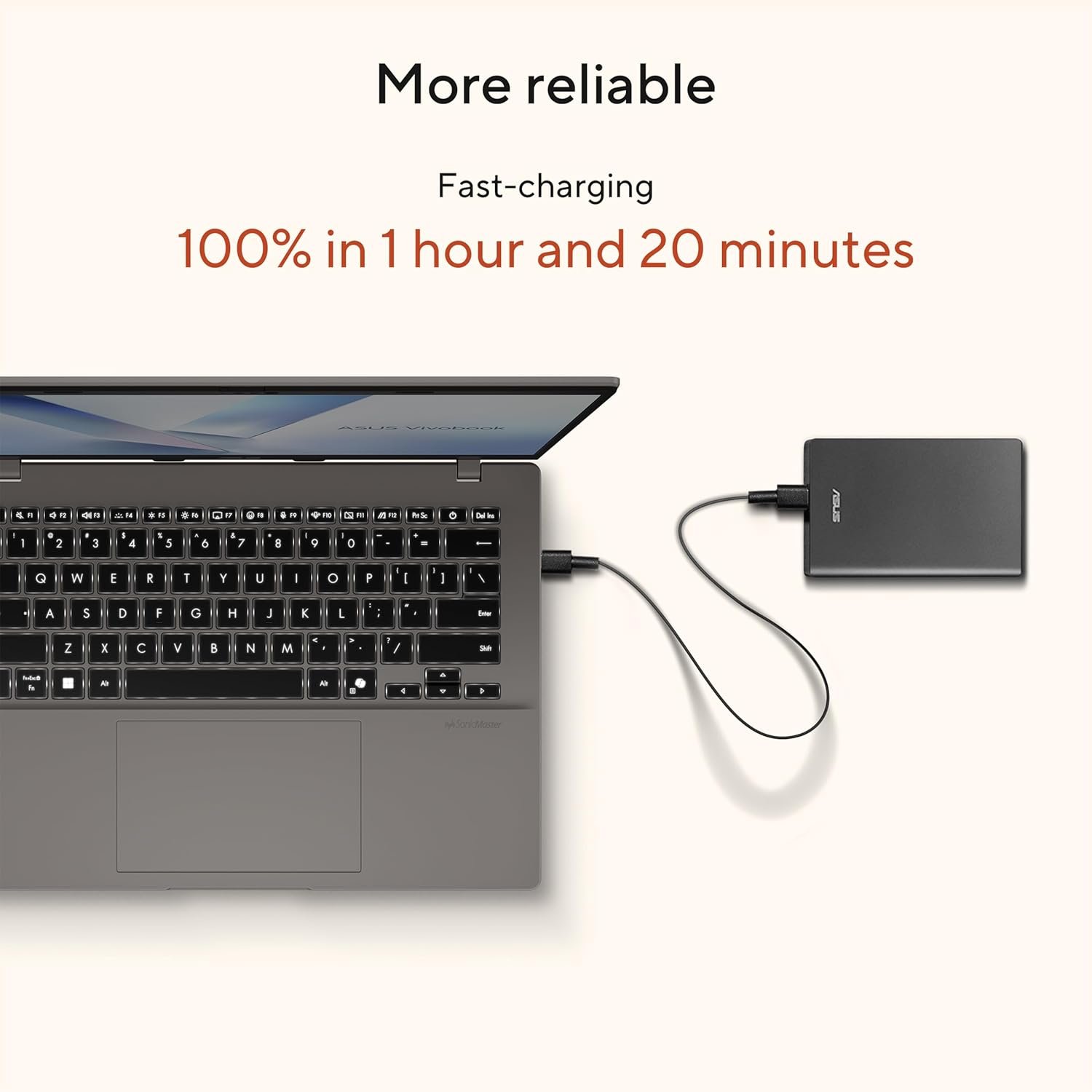 ASUS Vivobook 14 Laptop, Copilot+ PC, 14” WUXGA 60Hz Display, AMD Ryzen AI 7 350 with XDNA NPU, AMD Radeon Graphics, 16GB RAM, 512GB SSD, Platinum Gold, M1407KA-PS74 - Image 8