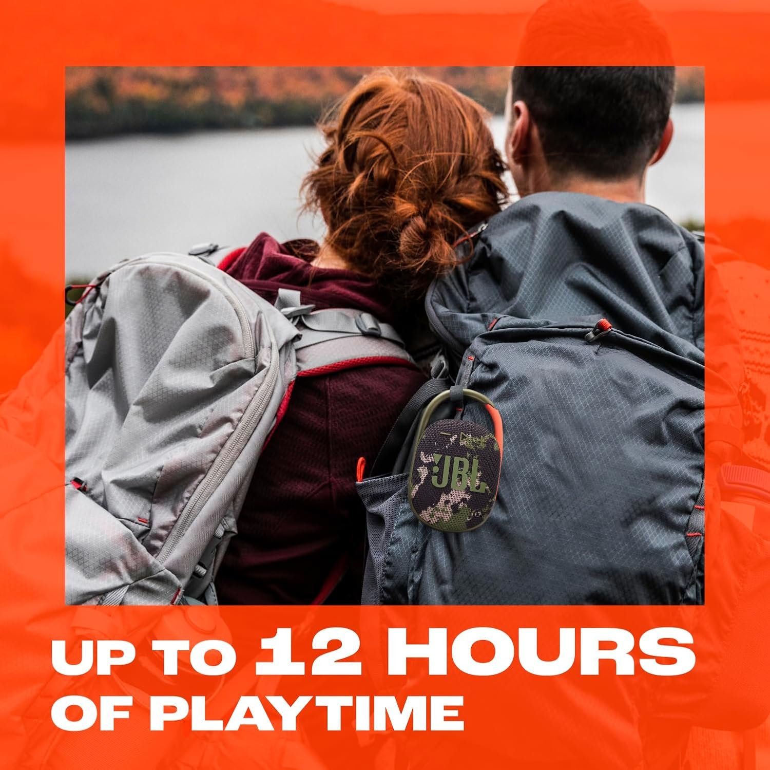 JBL Clip 5 - Ultra-Portable, Waterproof & Dustproof Bluetooth Speaker, Big Pro Sound with Punchy bass, Integrated Carabiner, Up to 12 Hours of Play, Made in Part with Recycled Materials (Black) - Image 3