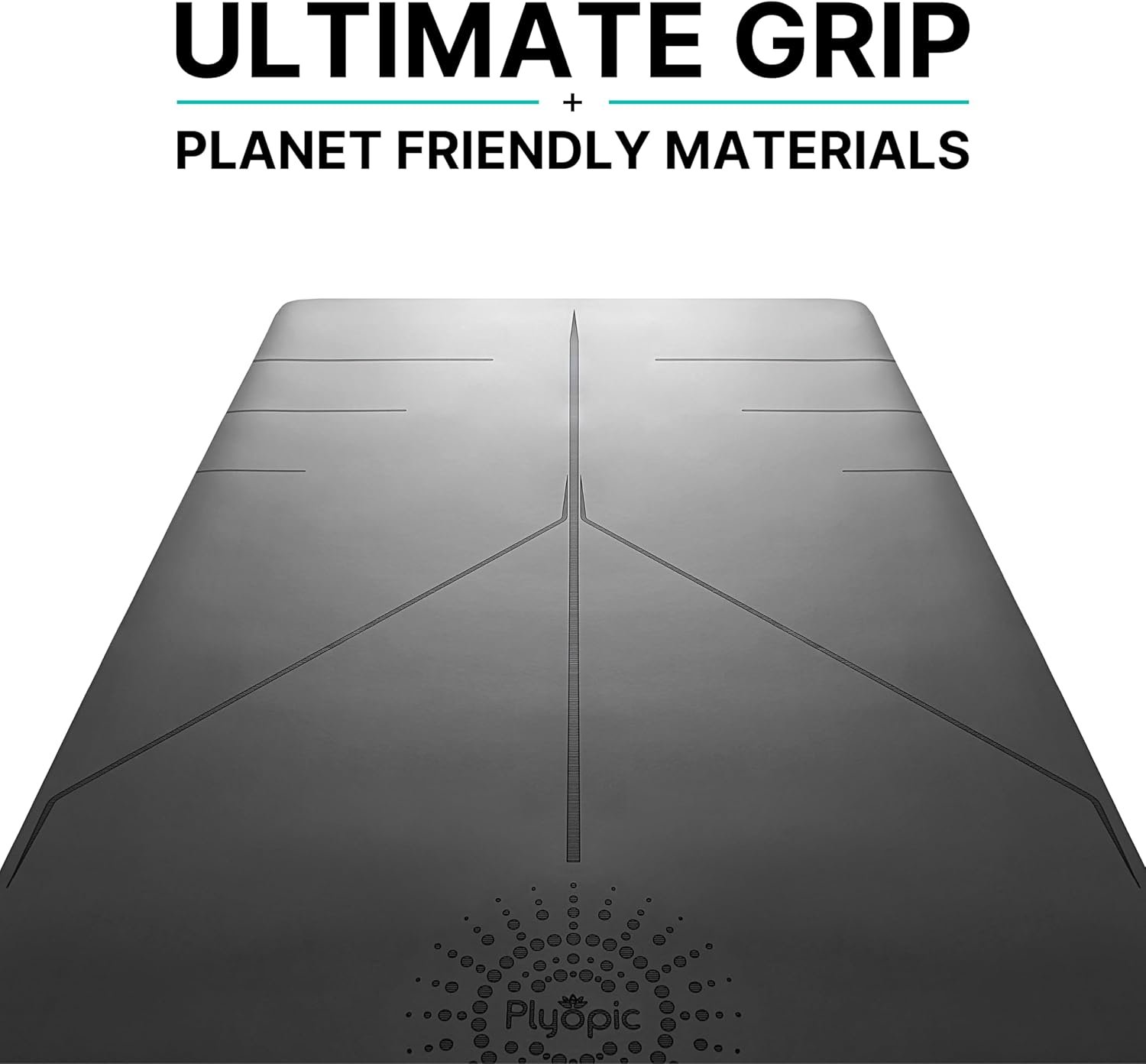 Plyopic. Ultra-Grip Pro Yoga Mat – EXTREME Non-Slip Performance - Dry Grip & Wet Grip - Alignment Lines - Comfortable & Sweat Resistant - For Yoga, Pilates, Exercise, Workout, Bikram & Hot Yoga - Image 7