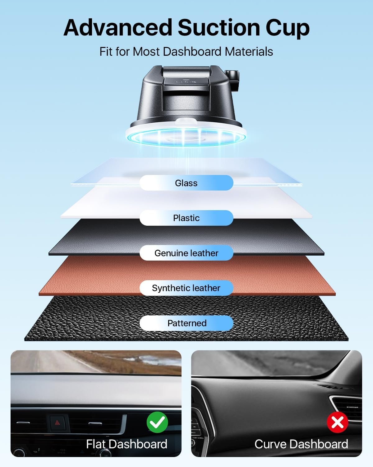 【True Military-Grade】andobil 3 in1 Magnetic Phone Holder for Car Dashboard Windshield Vent 【Upgrade Suction & Strongest Magnet】Retractable for MagSafe Car Mount for iPhone 17 16 15 14 Pro Max Sumsung - Image 8
