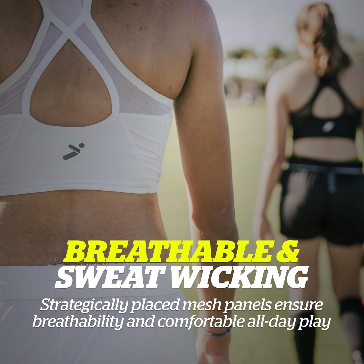 Storelli Women’s Bodyshield Crop Top, High-Impact Chest and Rib Protection for Female Soccer Goalkeepers and Players, White, Medium - Image 4