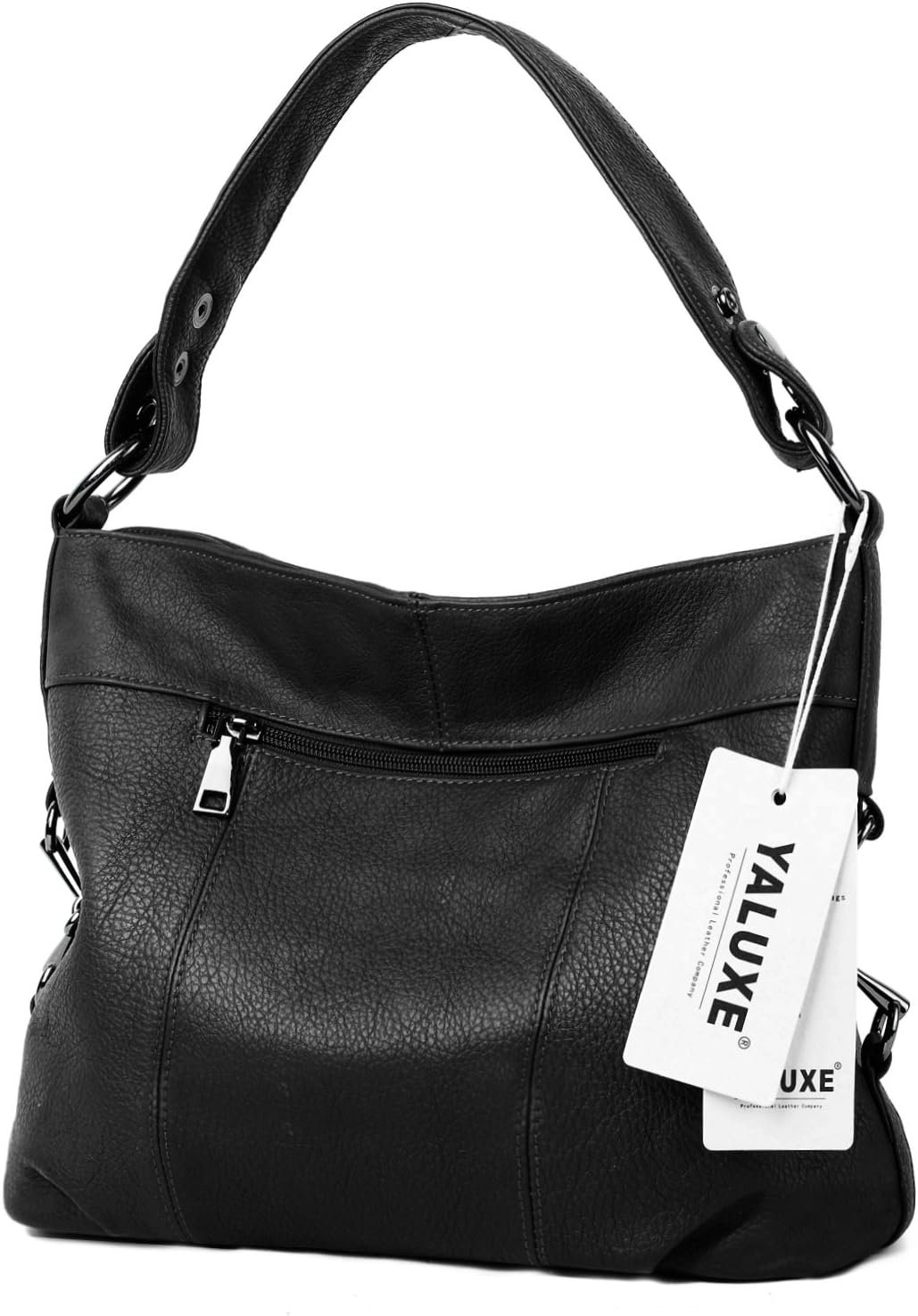 YALUXE Genuine Leather Shoulder Bags Stylish Hobo Handbags Purses Crossbody Bags for Women - Image 8