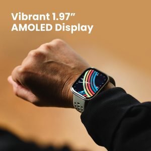 Amazfit Bip 6 Smart Watch 46mm, 14 Day Battery, 1.97″ AMOLED Display, GPS & Free Maps, AI, Bluetooth Call & Text, Health, Fitness & Sleep Tracker, 140+ Workout Modes, 5 ATM Water-Resistance, Black