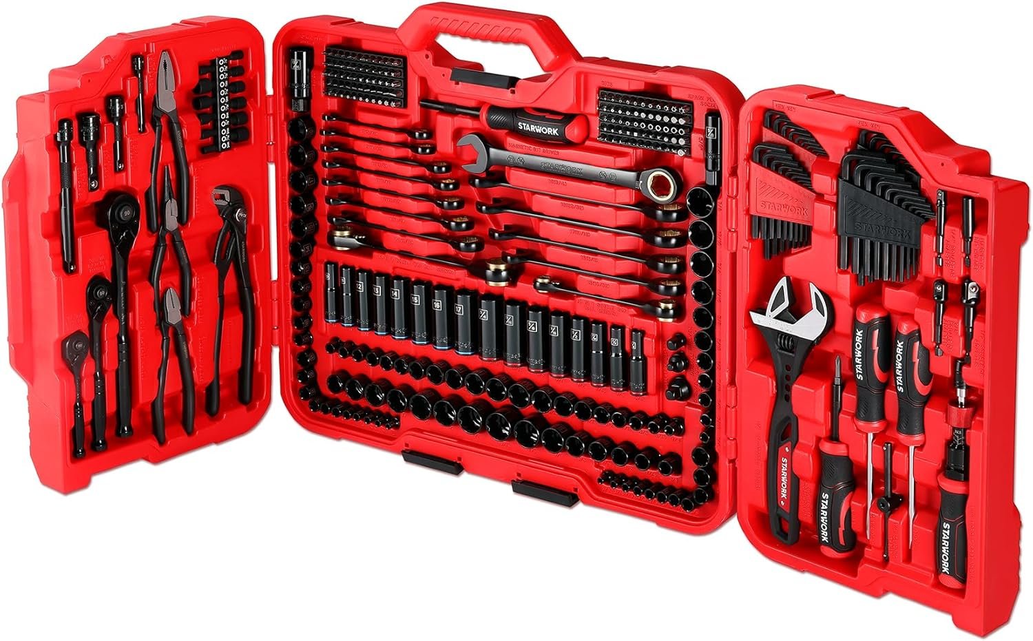 STARWORK TRUE MECHANIC™ 313-Piece Mechanics Tool Set and Socket Set, Professional SAE/Metric - Image 3