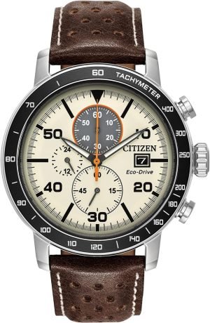 Citizen Men’s Eco-Drive Weekender Brycen Chronograph Watch Stainless Steel Case