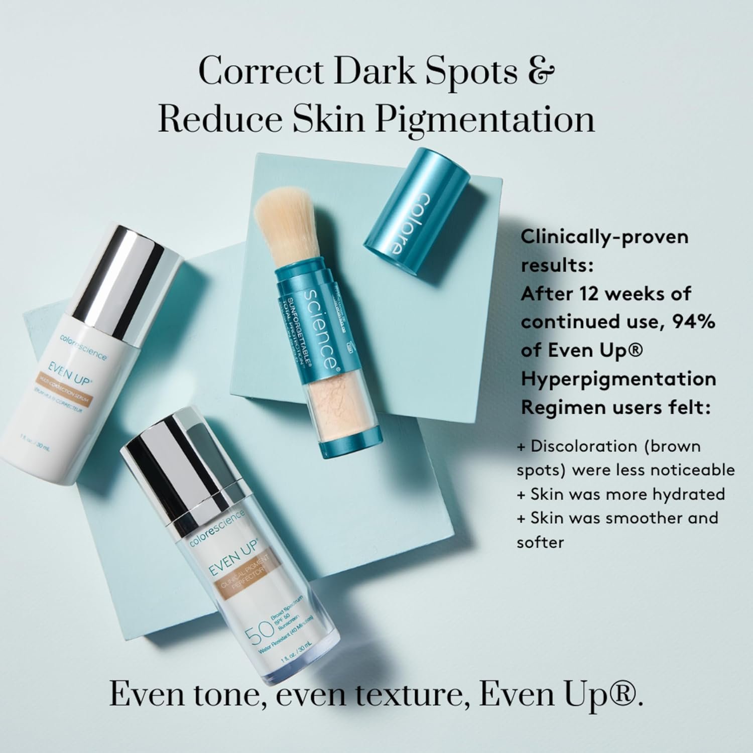 Colorescience Even Up Clinical Pigment Perfector, Water Resistant, Mineral Facial Sunscreen & Primer, Broad Spectrum 50 SPF UV Skin Protection, 1 Fl Oz - Image 8