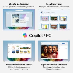 Acer Aspire 14 AI Copilot+ PC | 14″ WUXGA Display | Intel Core Ultra 5 Processor 226V | NPU: Up to 40 Tops – GPU: Up to 53 Tops | Intel ARC 130V | 16GB LPDDR5X | 512GB SSD | Wi-Fi 6E | A14-52M-51S1