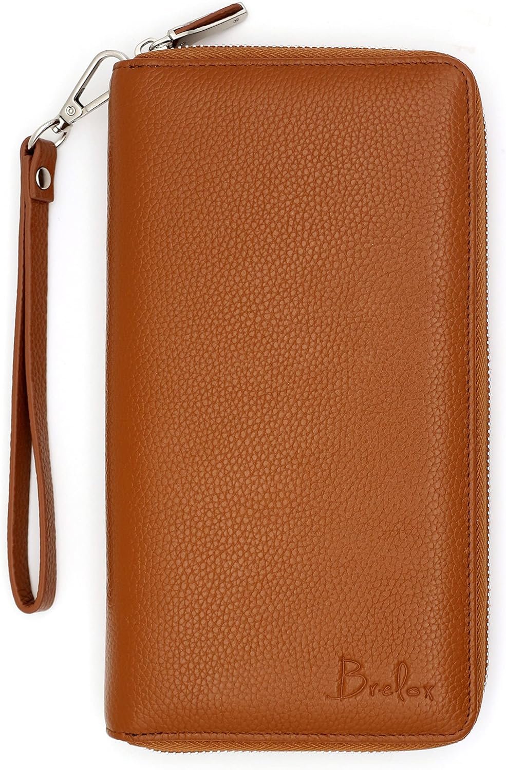 Brelox Travel Wallet Family Passport Holder - RFID Document Organizer for 4 5 6 passports - Genuine Leather - Brown - Image 5