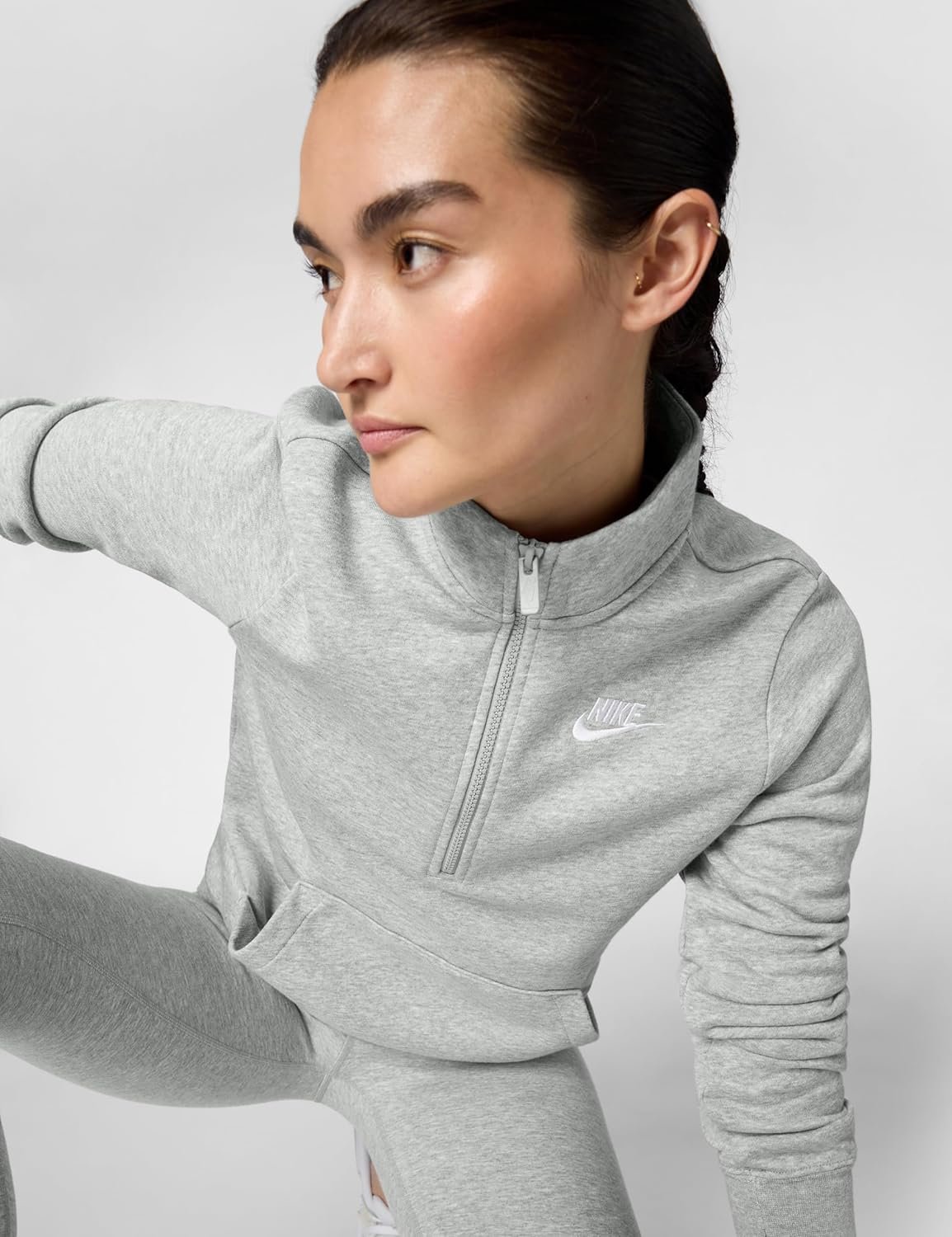 Nike Women's Sportswear Club Fleece 1/2-Zip Sweatshirt - Image 5