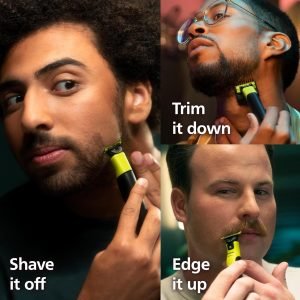 Norelco Philips OneBlade 360 with Connectivity Hybrid Face, Electric Beard Trimmer and Shaver, with 360 Blade Technology, 1×360 Blade for Face, 5in1 Adjustable Comb, Model QP4530/90