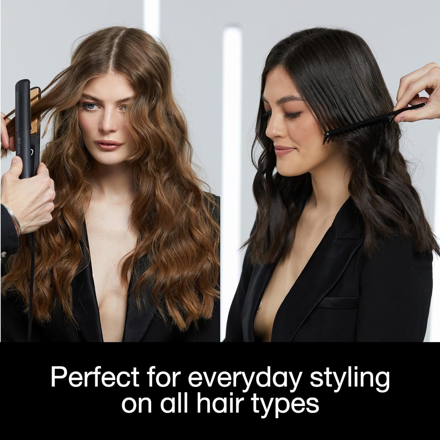 ghd Original Styler - 1” Flat Iron Hair Straightener with Ceramic Heat Technology, 365ºF Safe Styling Temperature, Smooth Gloss Plates, Fast Heat-Up and Auto Sleep Mode - Black - Image 5