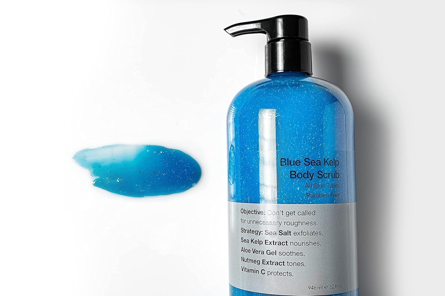 Anthony Exfoliating Body Scrub, Sea Salt, Vitamin C & Aloe Vera, Deep Cleans, Smooths Rough Patches, Soothes & Protects Skin, Hydrating Blue Sea Kelp Body Wash, 32 Fl Oz - Image 6
