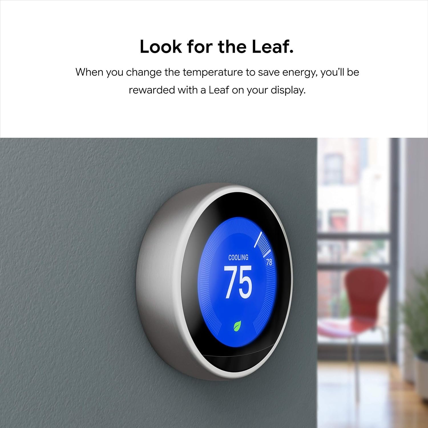 Nest Learning Smart Thermostat 3rd Generation Home/Office Wifi, Black - T3016US - Image 9