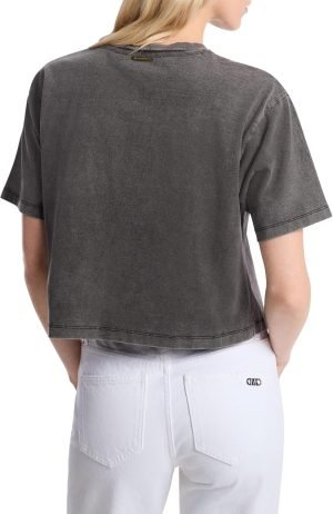 Michael Kors Women’s Cropped Empire Stud T-Shirt