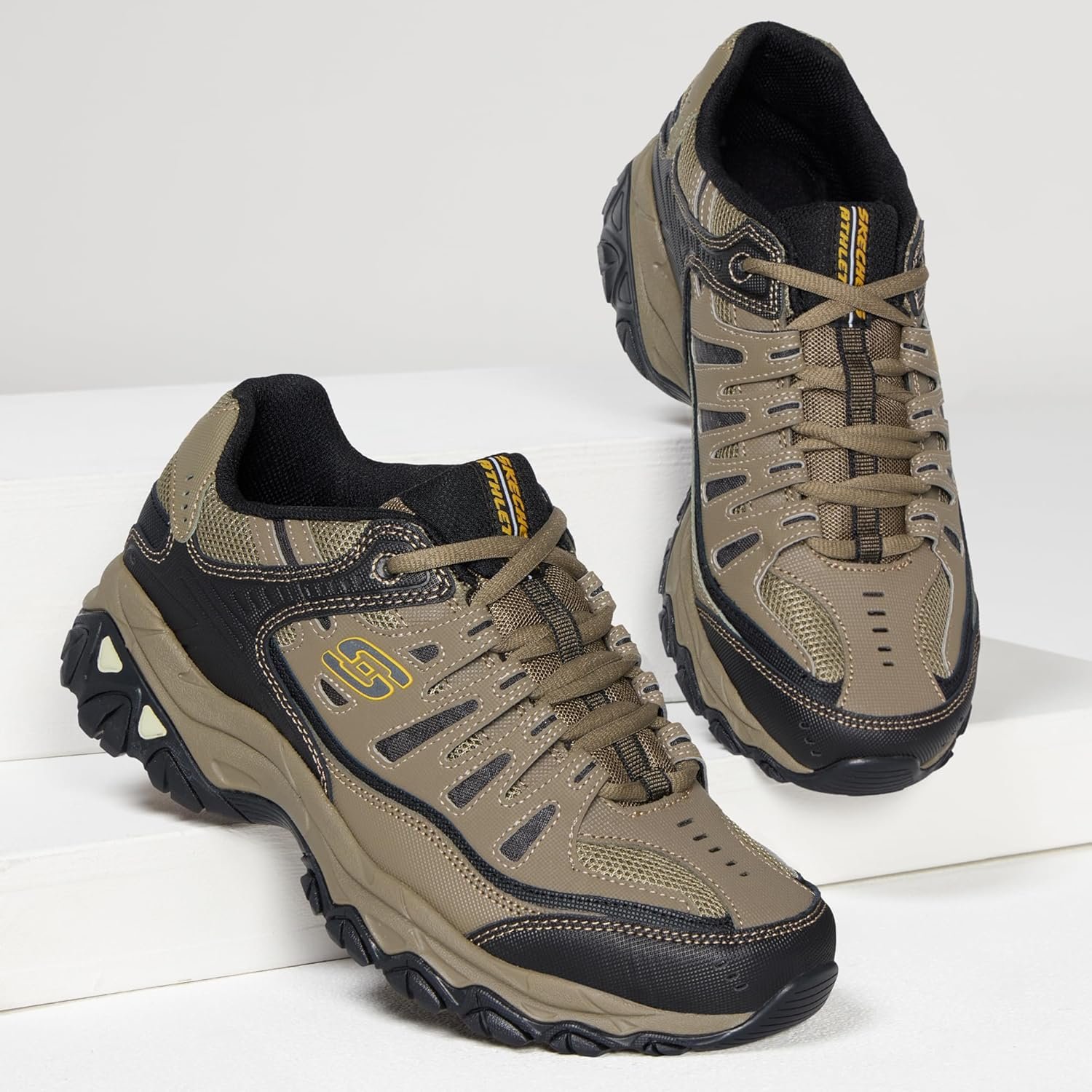 Skechers Men's Afterburn M. Fit Fashion Sneakers - Image 6